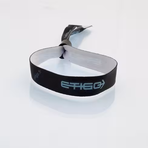 Bracelet satin épais bague ovale personnalisation sur mesure - lot de 100 pcs