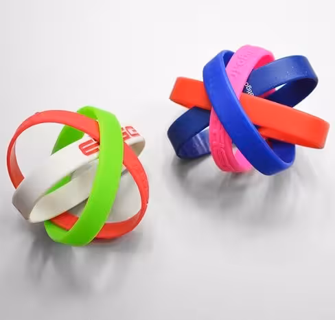 Bracelet silicone adulte lot de 100 pcs