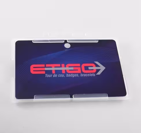 Porte-badge rigide CB face ouverte lot de 100 pcs