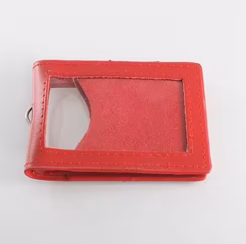 Porte-badge cuir 7x10 cm double pochette lot de 50 pcs