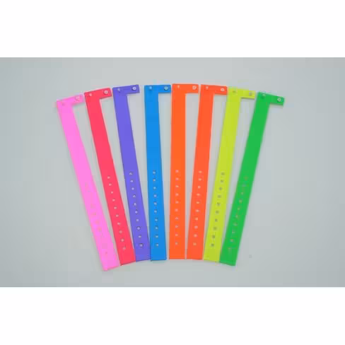 Bracelet vinyle 16 mm sans coupon - lot de 500pcs personnalisation en option