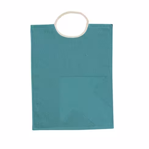 Bavoir éponge coton - lot de 10 - 69471/223 encolure avec élastique 38 x 30 cm - bleu canard