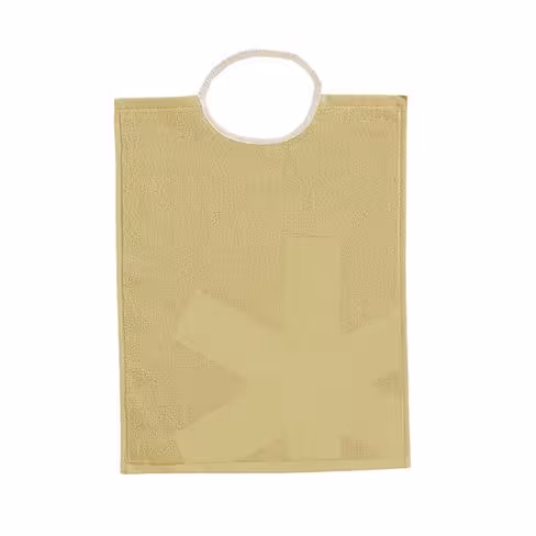 Bavoir éponge coton - lot de 10 - 69471/135 encolure avec élastique 38 x 30 cm - sable