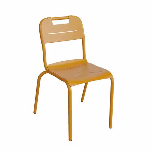 Chaise 4 pieds Oya - aluminium - empilable