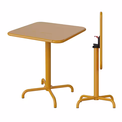 Table pliante Olona - 65 x 65 cm - aluminium