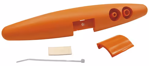 Ensemble face avant banane orange - face avant, capot, filtre et 2 colliers pour générateur