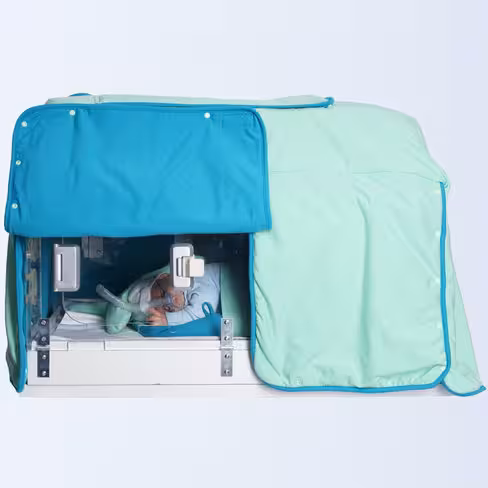 Couvre incubateur Benjamin Care avec rabats et ouverture photothérapie