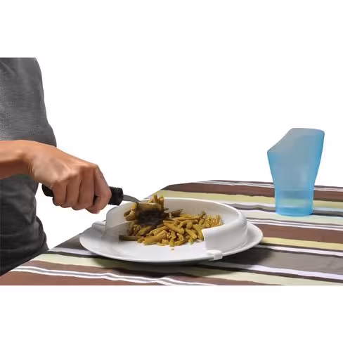 Rebord d'assiette incurvé - Blanc