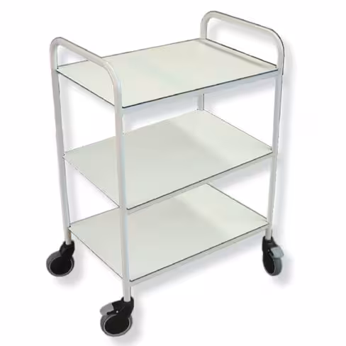 Guéridon amagnétique aluminium - 3 plateaux -