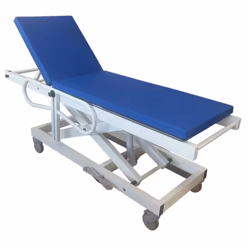 Brancard amagnétique à hauteur variable hydraulique compatible IRM supérieur ou égal à 3 T