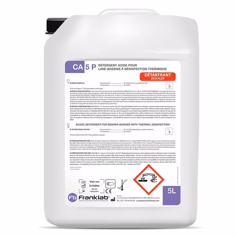 Détergent détartrant acide CA 5P - 4 bidons de 5 l