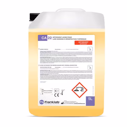 Détergent détartrant acide CA 22 - 4 bidons de 5 l