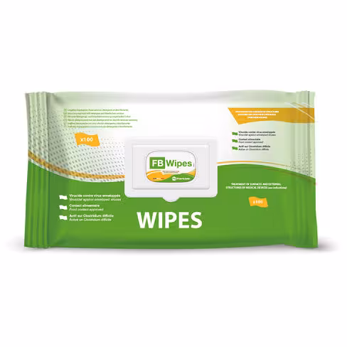 Lingettes désinfectantes FB Wipes - 12 boîtes de 100 unités