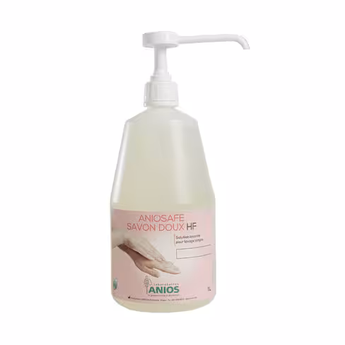 Savon doux HF ANIOSAFE - 12 flacons pompe de 1 l