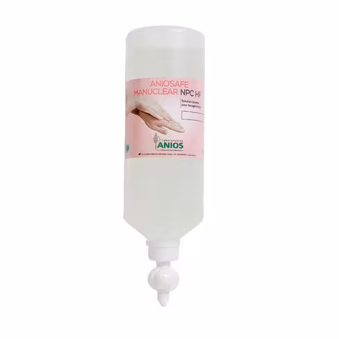 Solution lavante ANIOSAFE MANUCLEAR NPC HF - 12 flacons Airless de 1 l