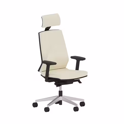Fauteuil de bureau Léandre Manager - cuir - appui-tête - translation d'assise