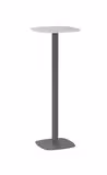 Mange-debout carré angles arrondis Tamaris - 43 x 43 cm - h. 112 cm - socle carré - stratifié