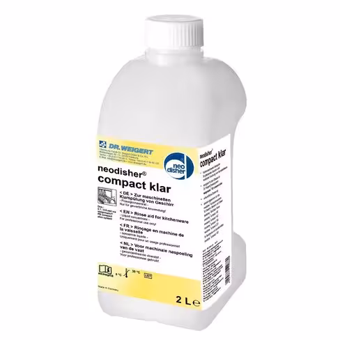 Liquide de rinçage neodisher Compact Klar - 6 flacons de 2 l