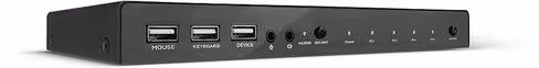 Commutateur KVM Lindy 32810 - HDMI 4K - USB, audio, 4 ports alimentation