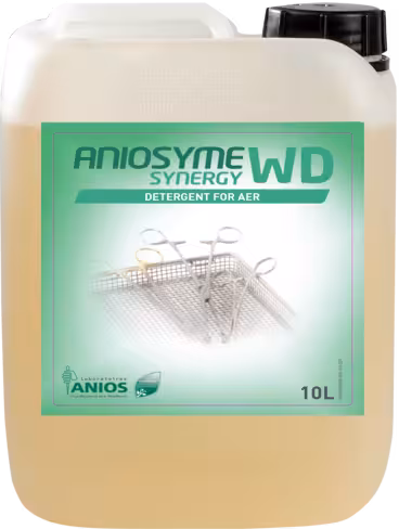 Détergent tri-enzymatique Aniosyme Synergy WD - 1 carton de 1 bidon de 10L-