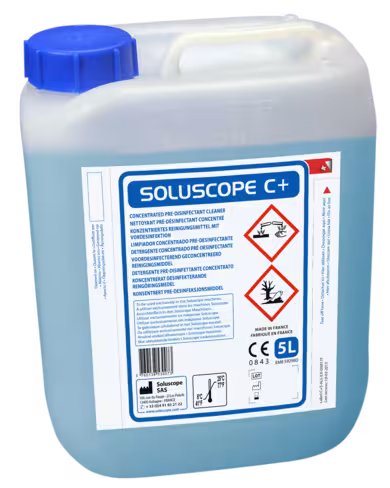Détergent pré-désinfectant Soluscope C - 1 carton de 2 bidons de 5L-