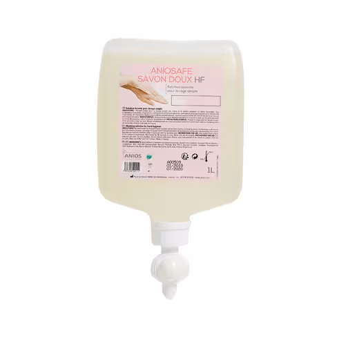 Savon doux HF ANIOSAFE - 12 flacons Airless de 1 l - compatible distributeur CPA