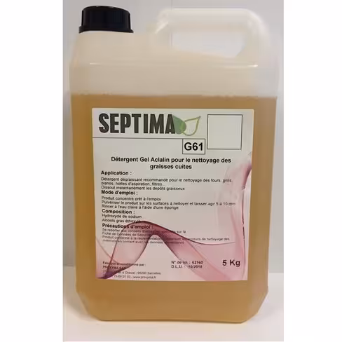 Détergent alcalin Septima G61 - 3 cartons de 4x5 kg Carton de 4x5 kg