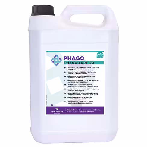 Détergent PHAGO'SURF 2D 4 cartons de 2 x 5 L