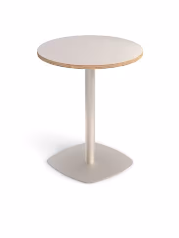 Table ronde Tamaris - Ø 60 cm - piétement socle carré - stratifié