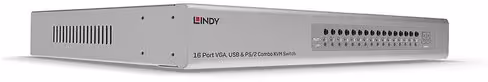 Commutateur KVM Lindy 39527 - VGA, USB, 16 ports - alimentation