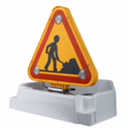 Triangle de toit 700mm (classe II) double face - 6 feux à Leds - relevage électrique