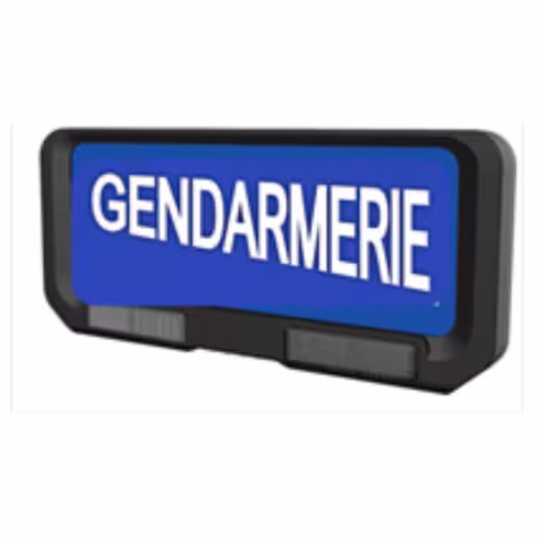 Pare soleil lumineux gendarmerie