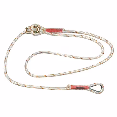 Longe réglable 1 à 2m - 3M - corde tressée polyamide - réducteur en acier forgé zingué