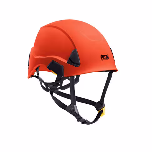 Casque ventilé jugulaire à résistance - Petzl - jaune - taille STD