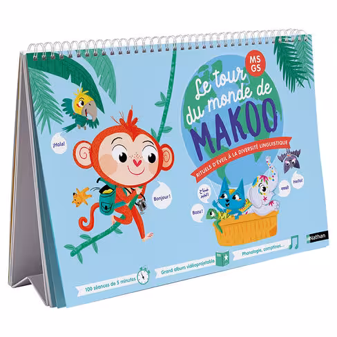 Makoo - rituel d'éveil à la diversité linguistique album et guide pédagogique pour moyenne et grande section
