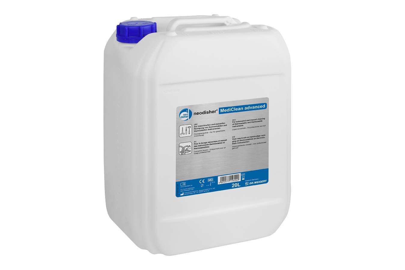 Détergent concentré neodisher MediClean advanced - bidon de 20 l