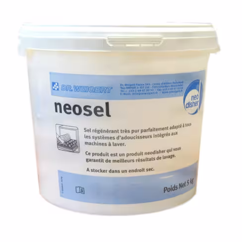 Sel régénérant neosel - 12 seaux de 5 kg