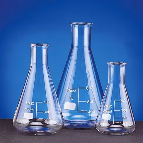 Fiole conique col étroit 300 ml