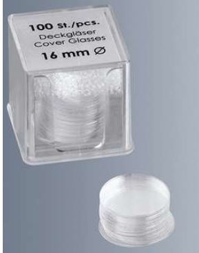 Lamelle couvre-objets n. 1,5 diamètre 20mm x 1000