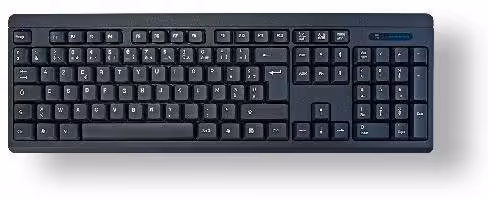 Clavier AZERTY sans fil - MCL ACK-301W/N - nano USB - noir