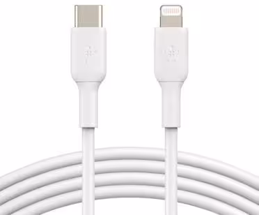 Câble USB-C vers Lightning MFI - 1 m - Belkin - blanc