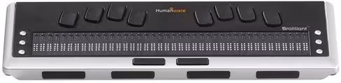 Plage braille avec clavier intégré 40 cellules 8 points - Humanware Brailliant BI 40X - USB ou Bluetooth