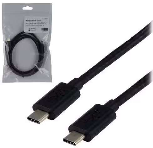 Câble USB 3.1 type C/C - 1 m - MCL - noir