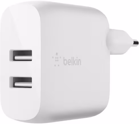 Chargeur secteur Belkin WCB002vfWH - 2 USB-A - 12 W