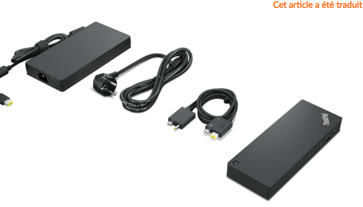 Station d'accueil pour station de travail ThinkPad Thunderbolt 4 _ 230W
