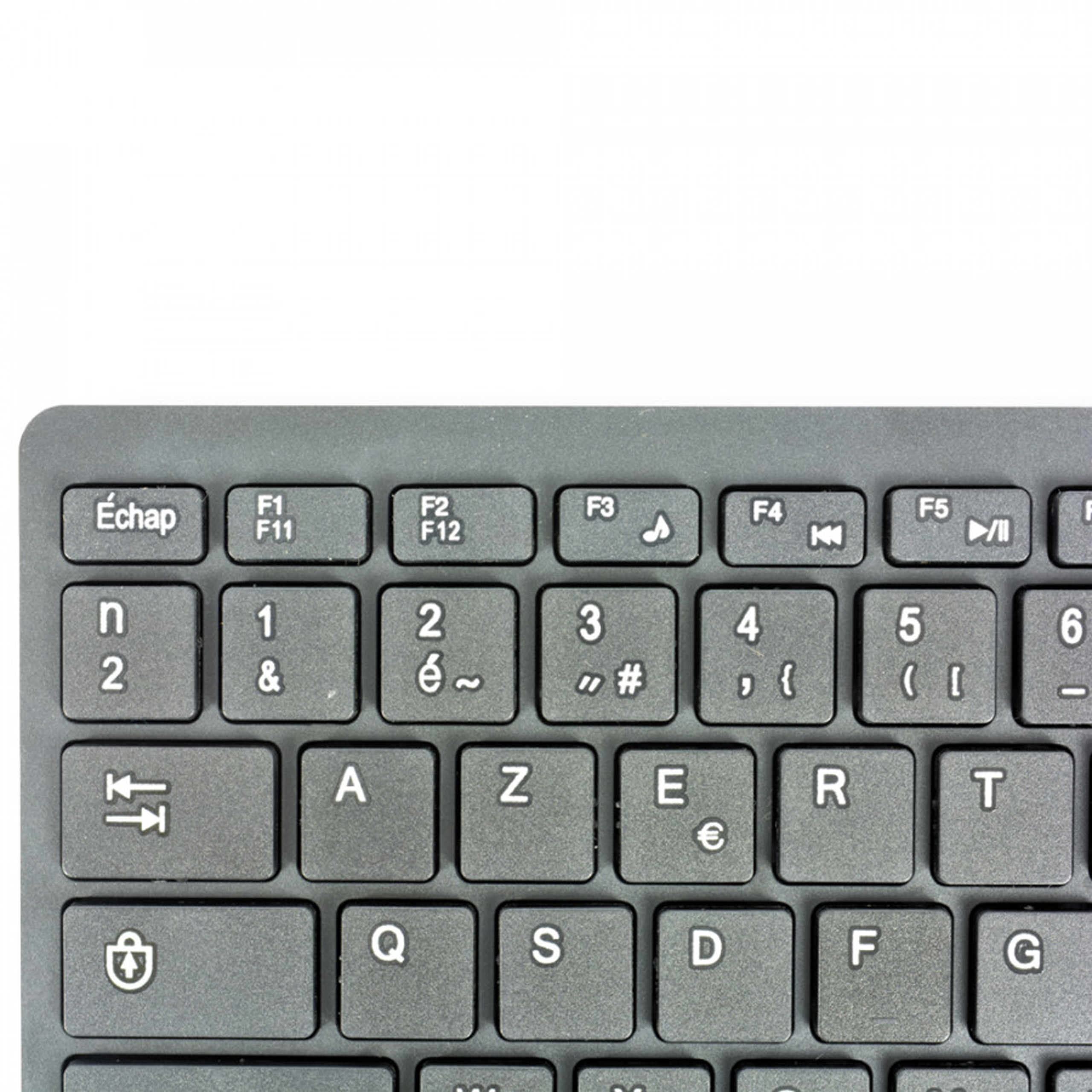 Clavier AZERTY filaire - MCL ACK-600U/N - compact avec pavé numérique virtuel - USB - noir