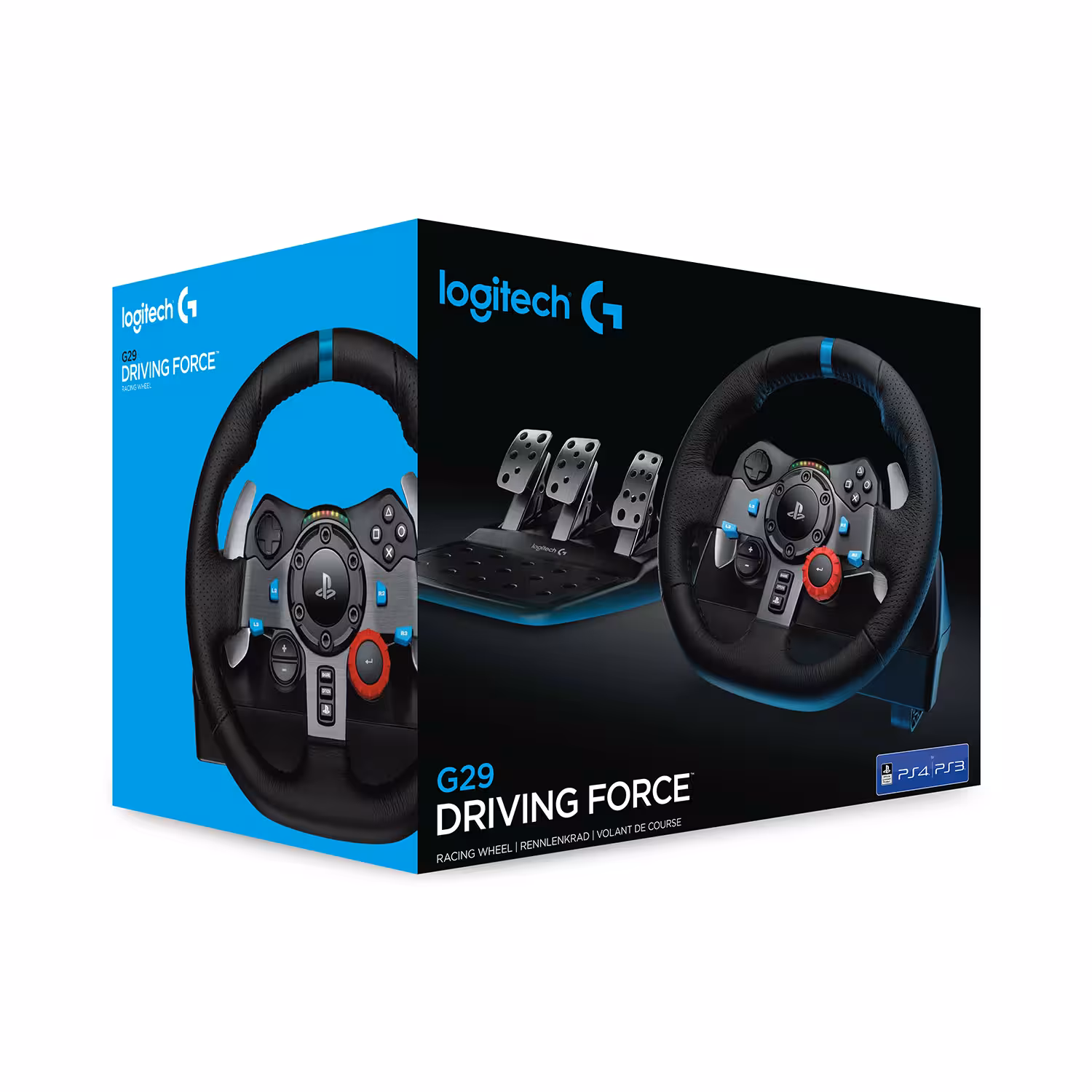 Volant et pédalier Logitech G29 - filaire USB - compatible PC, PS3, PS4, PS5