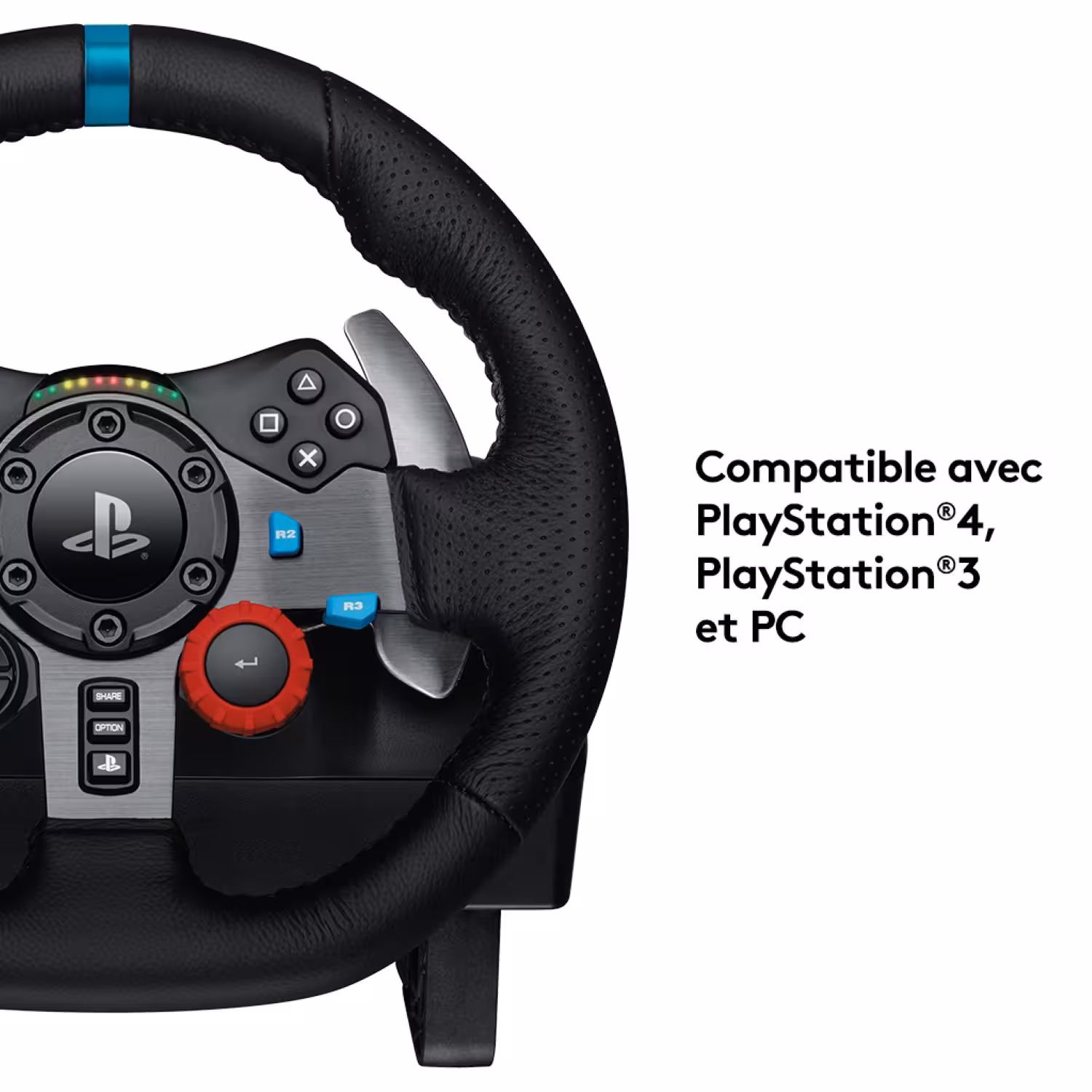 Volant et pédalier Logitech G29 - filaire USB - compatible PC, PS3, PS4, PS5