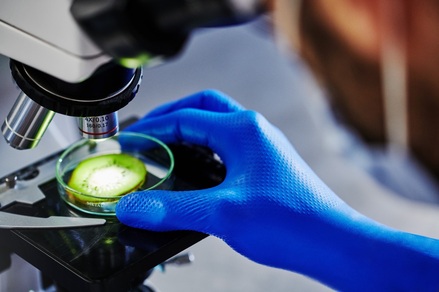 Gant nitrile GOGRIP épais manchette 300 mm bleu taille XXL x 50