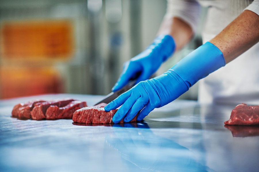 Gant nitrile GOGRIP épais manchette 300 mm bleu taille XXL x 50